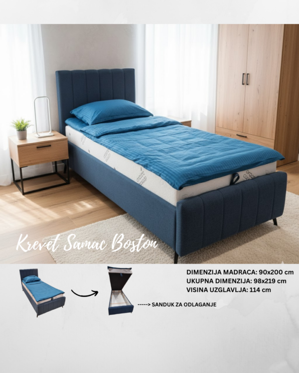 Krevet SAMAC BOSTON 90x200