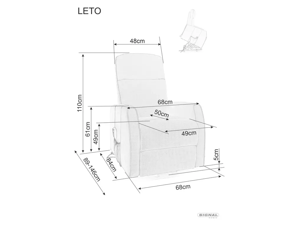 Fotelja LETO VELVET Image 7