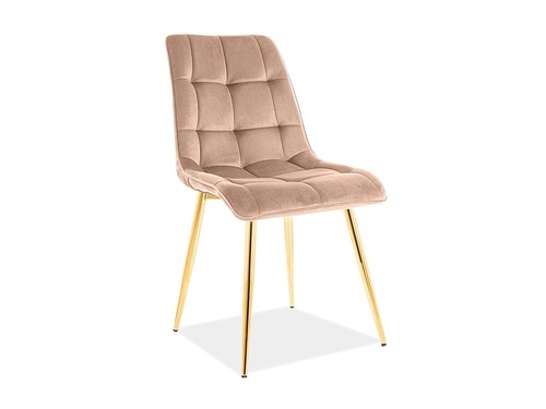 Stolica CHIC ZLOTY VELVET