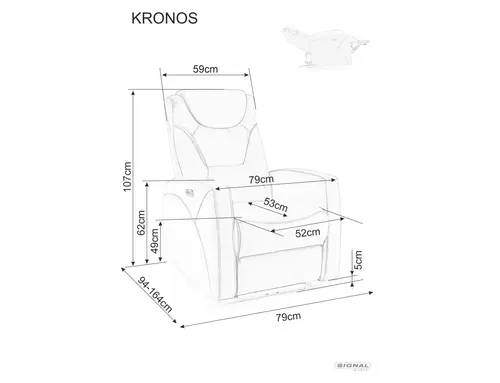 Fotelja KRONOS VELVET Image 5