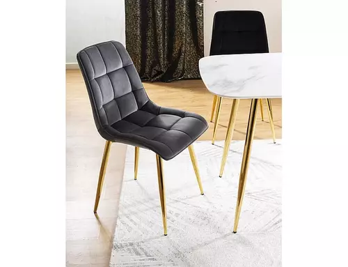 Stolica CHIC ZLOTY VELVET
