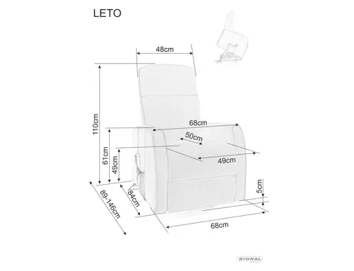 Fotelja LETO VELVET Image 3